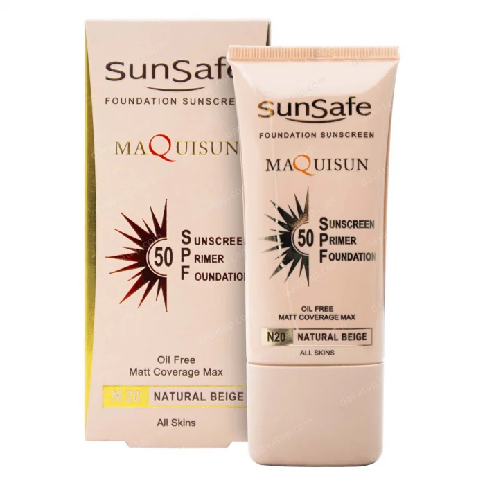 کرم ضد آفتاب کرم پودری و پرایمری SPF50 سان سیف