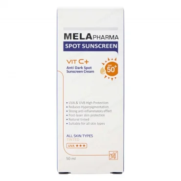 کرم ضد آفتاب ضد لک رنگی SPF50 ملافارما