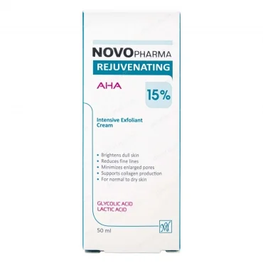کرم جوان کننده AHA 15% نووفارما