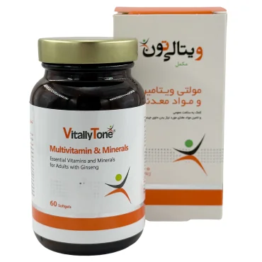 سافت ژل مولتی ویتامین و مینرال ویتالی تون 60 عددی