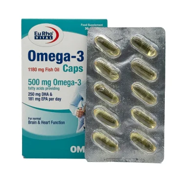 کپسول امگا 3 یوروویتال 1180 میلی گرم 30 عددی
