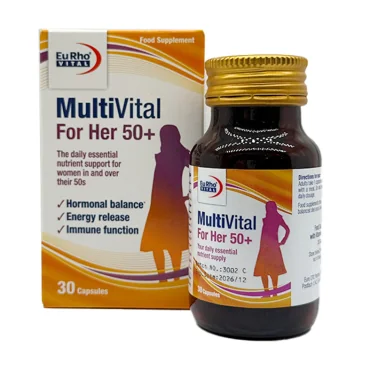 کپسول ژلاتینی مولتی ویتال فور هر 50+ یوروویتال